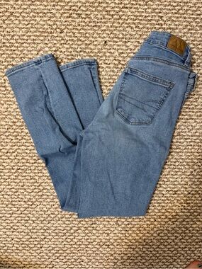 American Eagle Outfitters Straight Leg Light Blue Jeans